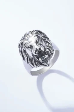 Bague tête de lion