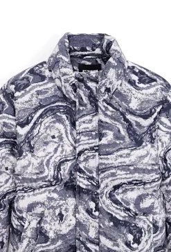 Blouson à motif marbré