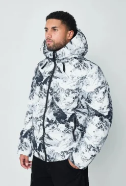 Blouson a motif