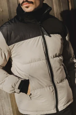 Blouson bi couleur à capuche
