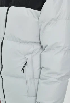 Blouson bi couleur à capuche