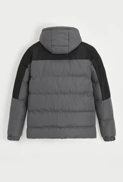 Blouson bi couleur à capuche
