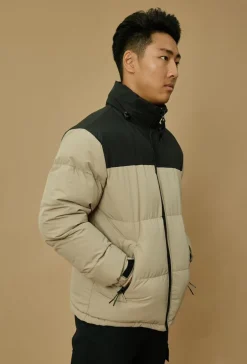 Blouson bi couleur à capuche