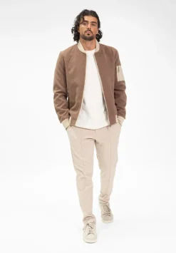 Blouson bicolore avec fermeture éclaire