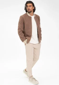 Blouson bicolore avec fermeture éclaire