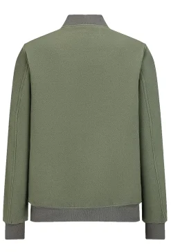 Blouson bicolore avec fermeture éclaire