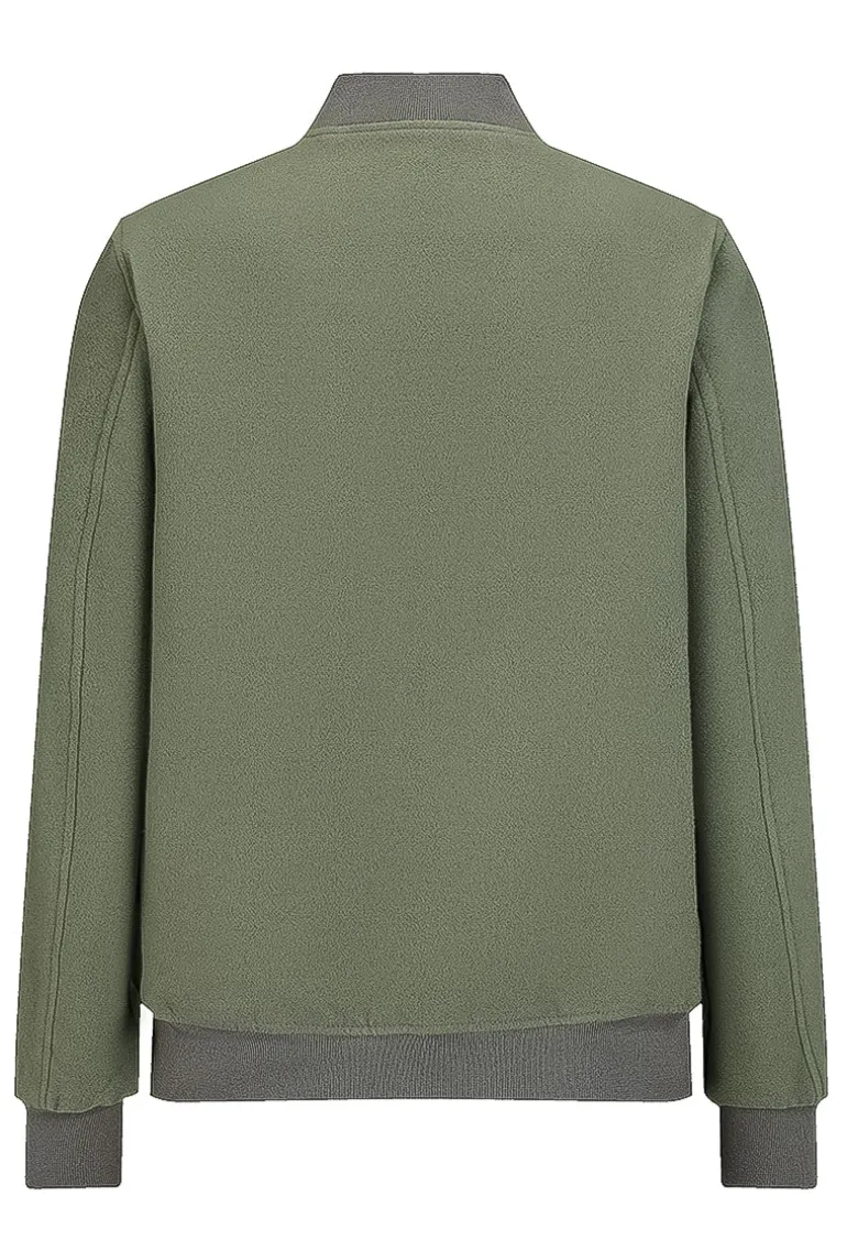 Blouson bicolore avec fermeture éclaire