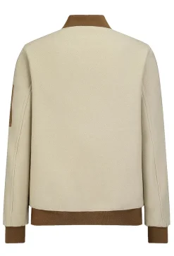 Blouson bicolore avec fermeture éclaire