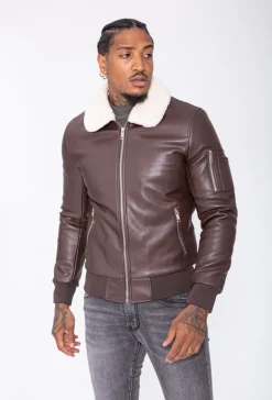 Blouson bombers avec col mouton