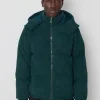 Blouson oversized matelassé à rayure