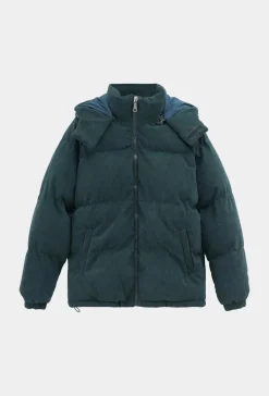 Blouson oversized matelassé à rayure