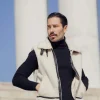 Blouson sans manches en moumoute