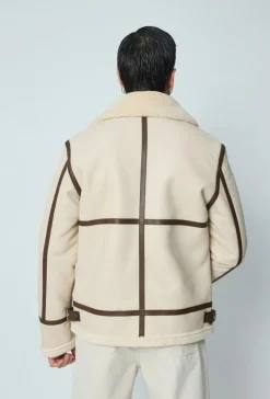 Blouson simili moumoute