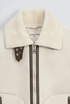 Blouson simili moumoute