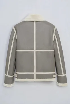 Blouson simili moumoute