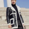 Blouson simili moumoute longue