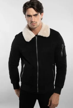 Bomber suedine