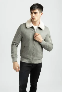 Bomber suedine