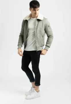 Bomber suedine