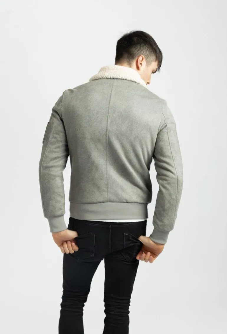 Bomber suedine