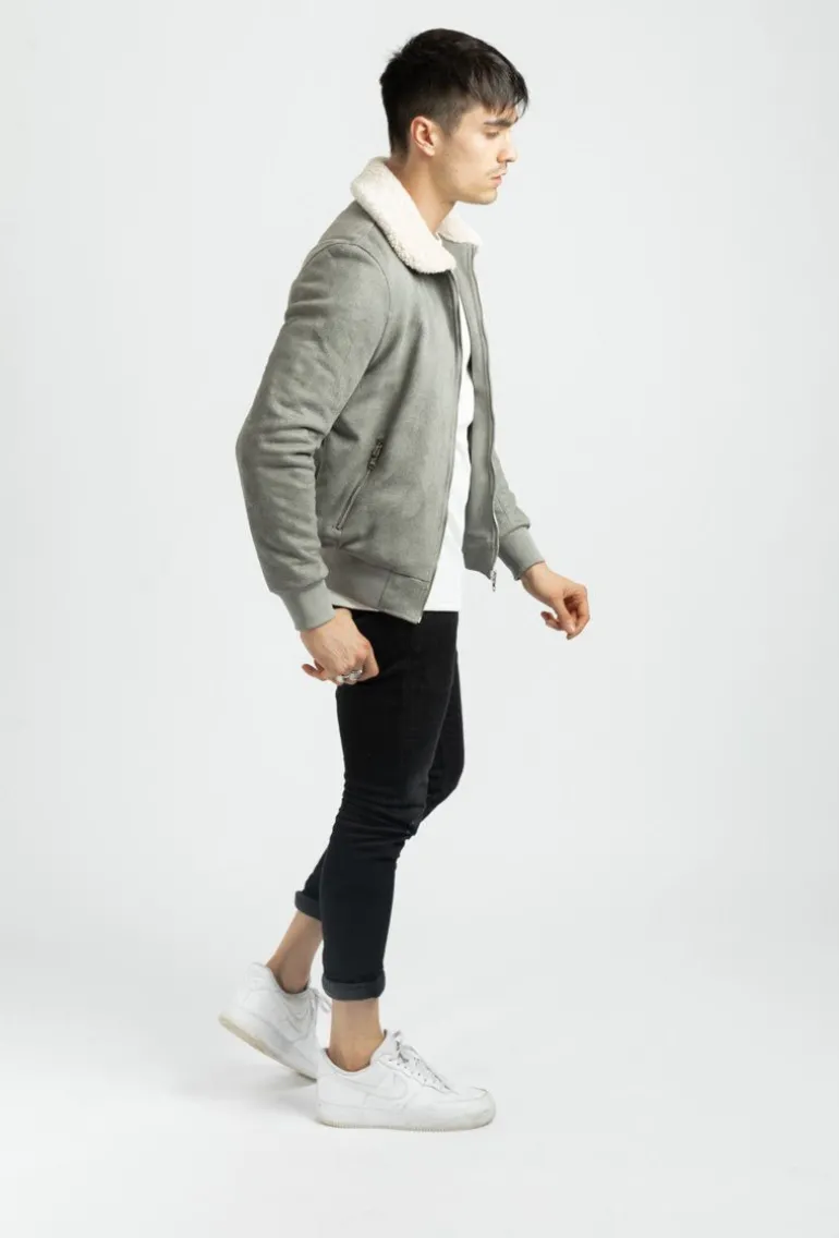 Bomber suedine
