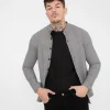 Chemise à carreaux col mao