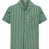 Chemise à imprimé botanique
