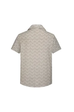 Chemise à imprimé graphique avec poches