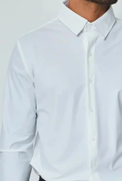 Chemise à manche longues boutonnée pour homme