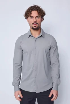Chemise à manche longues boutonnée pour homme