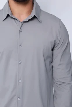 Chemise à manche longues boutonnée pour homme