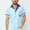 Chemise à manches courtes imprimée