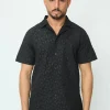 Chemise à manches courtes unie