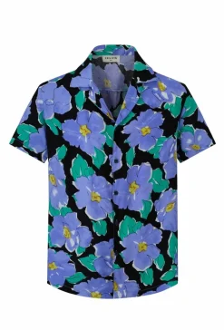 Chemise à manches courtes avec un motif floral