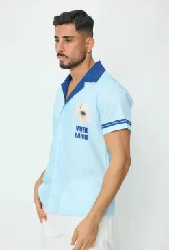 Chemise à manches courtes imprimée