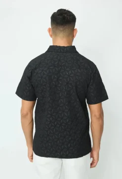 Chemise à manches courtes unie