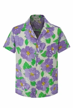 Chemise à manches courtes avec un motif floral