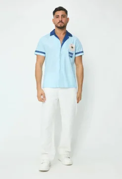 Chemise à manches courtes imprimée