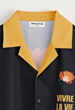 Chemise à manches courtes imprimée