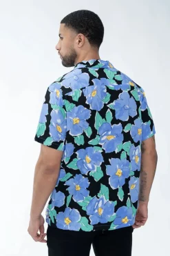 Chemise à manches courtes avec un motif floral