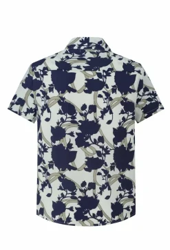 Chemise à manches courtes avec un motif floral abstrait