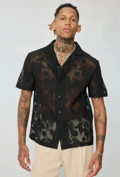 Chemise à motif fleuri