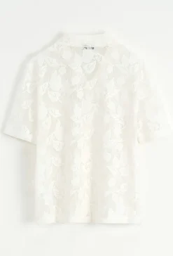 Chemise à motif fleuri