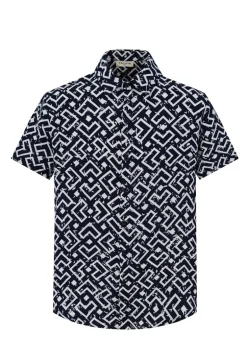 Chemise à motif géométrique