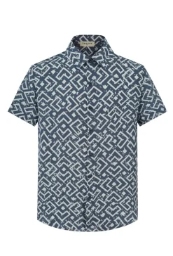 Chemise à motif géométrique