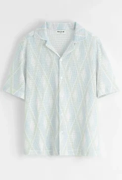 Chemise à motif losange