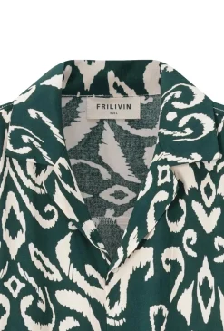 Chemise à motifs ethniques