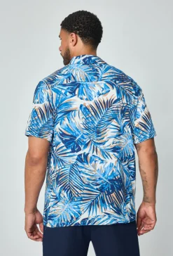 Chemise à motifs feuilles