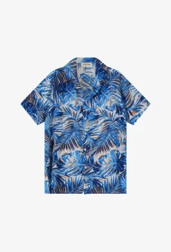 Chemise à motifs feuilles