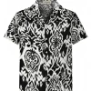 Chemise à motifs fleur